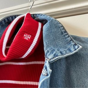 Ralph Lauren striped short sleeve sweater